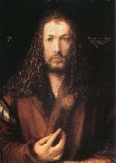 Albrecht Durer Self-Portrait with Fur Coat painting